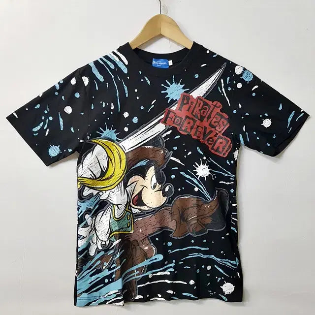 [BUNJANG] Tokyo Disneyland Character T-shirt / 도쿄 디즈니랜드 캐릭터 티셔츠 블랙