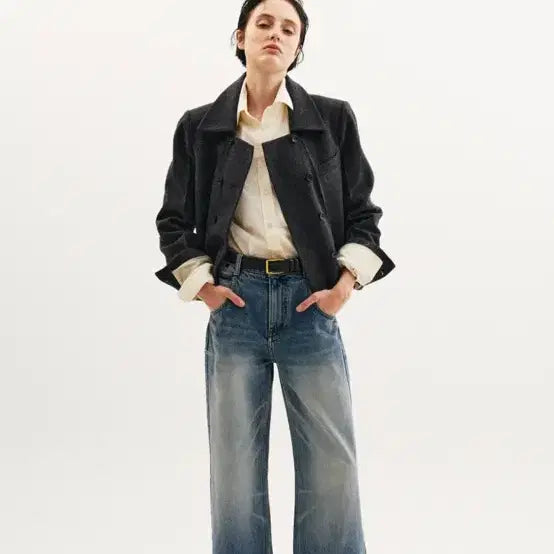 [BUNJANG] Setter Eder Wool Crop Coat / 세터 에더 울 크롭 코트