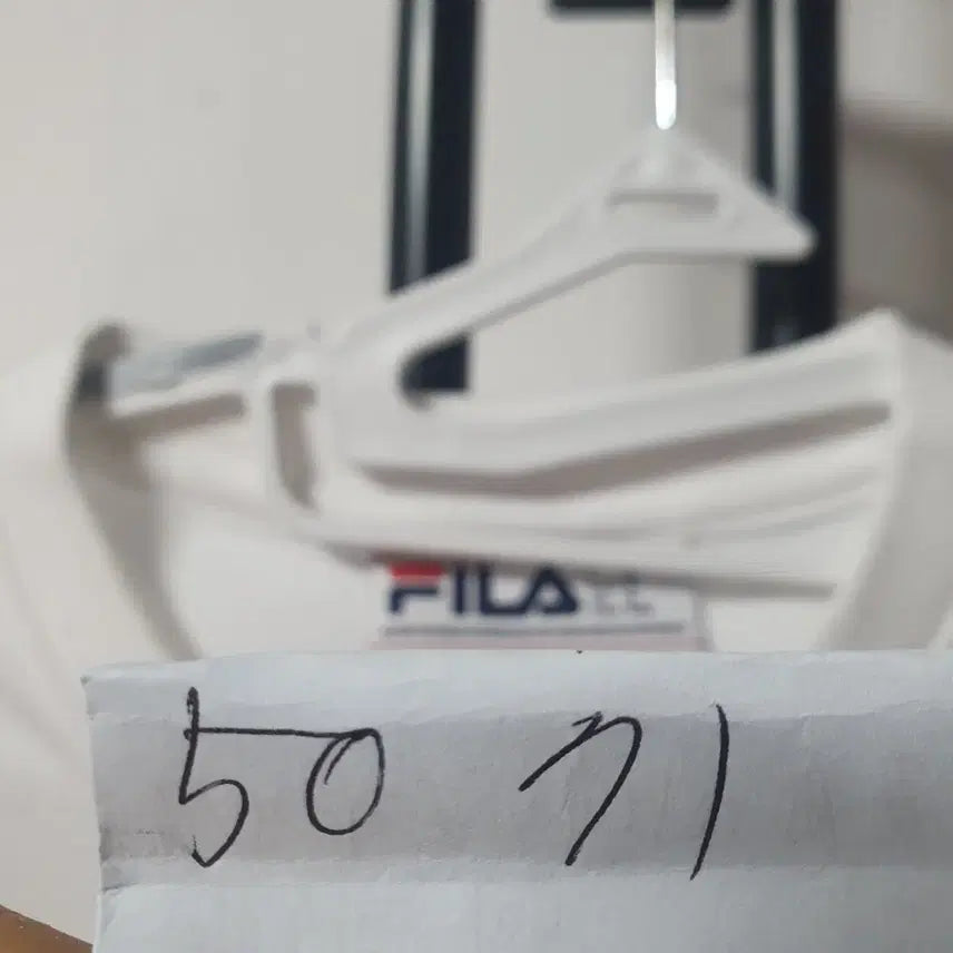 [BUNJANG] FILA Big Logo T-shirt (White, M) / FILA 휠라 남녀공용 빅로고 반팔 흰색 M 95