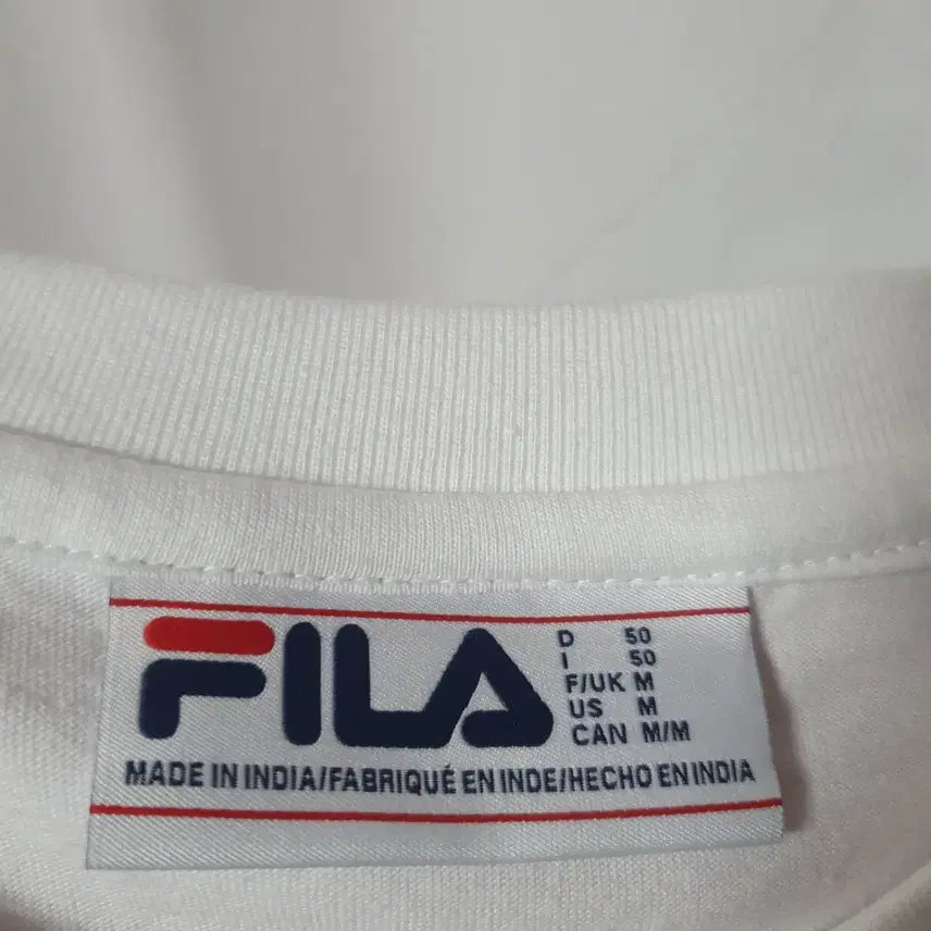 [BUNJANG] FILA Big Logo T-shirt (White, M) / FILA 휠라 남녀공용 빅로고 반팔 흰색 M 95