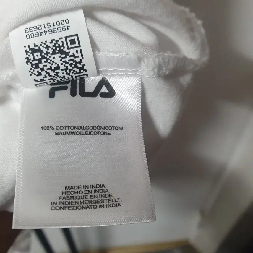 [BUNJANG] FILA Big Logo T-shirt (White, M) / FILA 휠라 남녀공용 빅로고 반팔 흰색 M 95