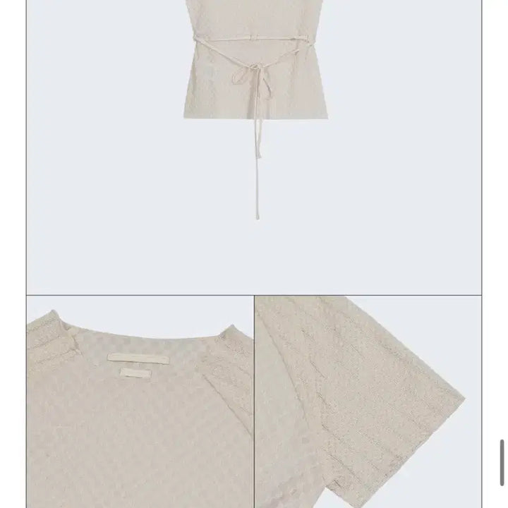 [BUNJANG] Type Service Punching Short Sleeve Blouse / 타입서비스 펀칭 반팔 블라우스