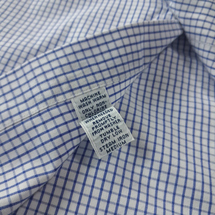 [SOLD OUT] CK354 L 폴로 90s 블루 윈도우페인 반팔 셔츠 남방