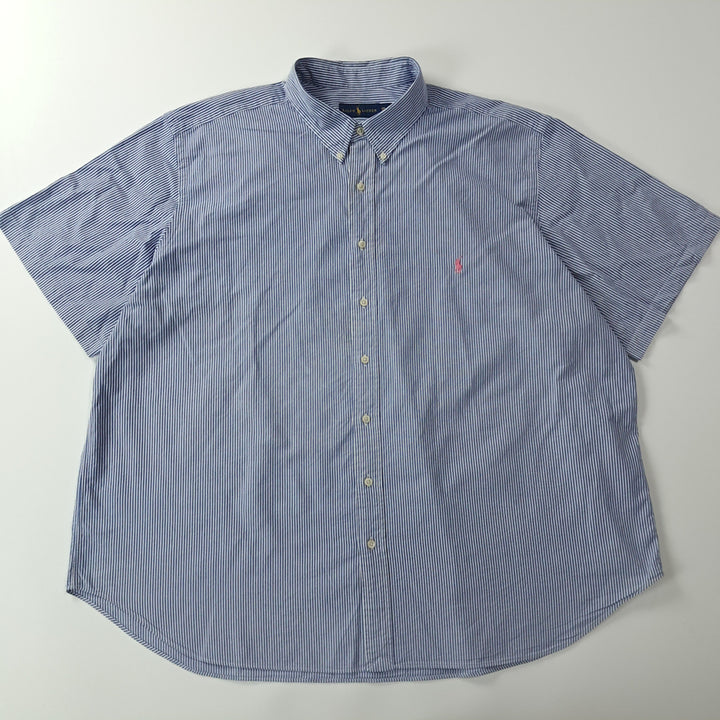 [SOLD OUT] CK355 3XB 폴로 90s 스트라이프 시어서커 반팔 셔츠 남방