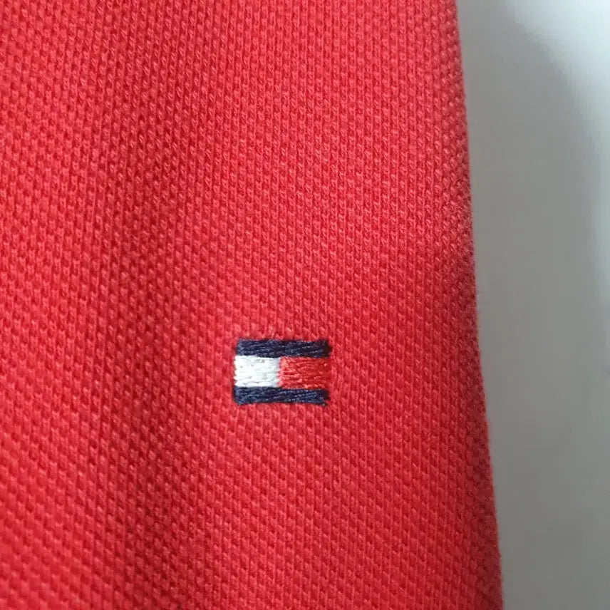 [BUNJANG] 타미힐피거 남성 레드 반팔카라티 L 100 / 타미힐피거 남성 레드 반팔카라티 L 100