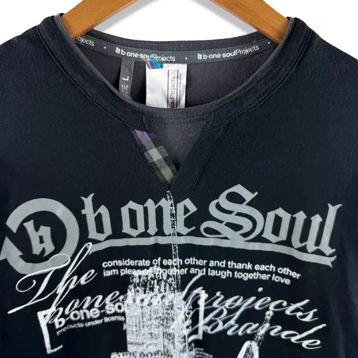 [BUNJANG] Lettering Punk Layered Sleeve Top / JPN 레터링 펑크 레이어드 슬리브3079