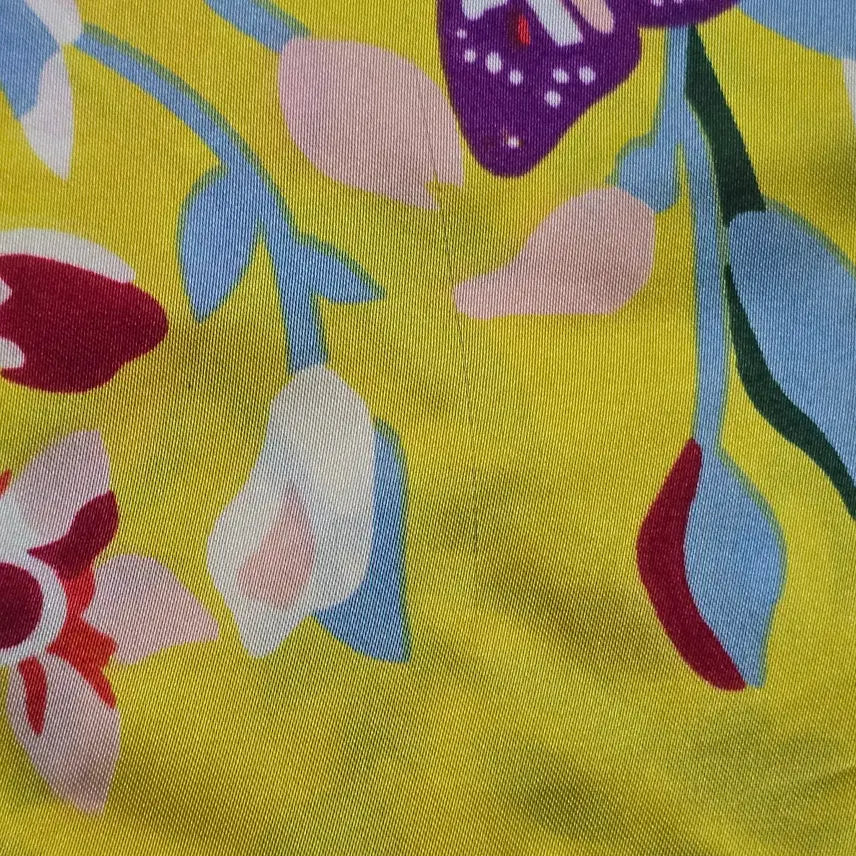 [BUNJANG] Floral Butterfly Pattern Scarf / 플라워 나비 패턴 스카프