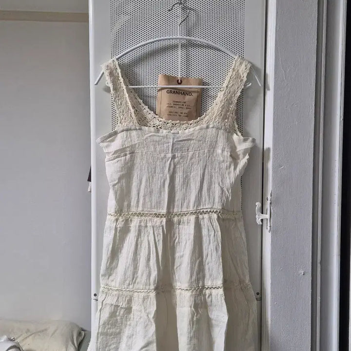 [BUNJANG] Vintage Crochet Mini Dress / 빈티지 모리걸 크로셰 끈나시 끈원피스 미니원피스 슬리브리스