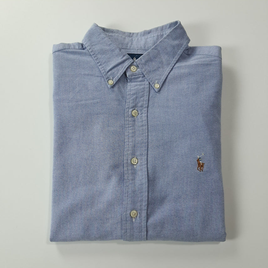 [SOLD OUT] CK357 XL 폴로 90s 홍콩판 클래식 더스티 블루 셔츠 남방