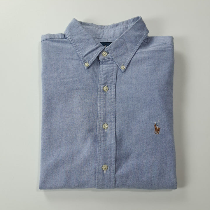 [SOLD OUT] CK357 XL 폴로 90s 홍콩판 클래식 더스티 블루 셔츠 남방