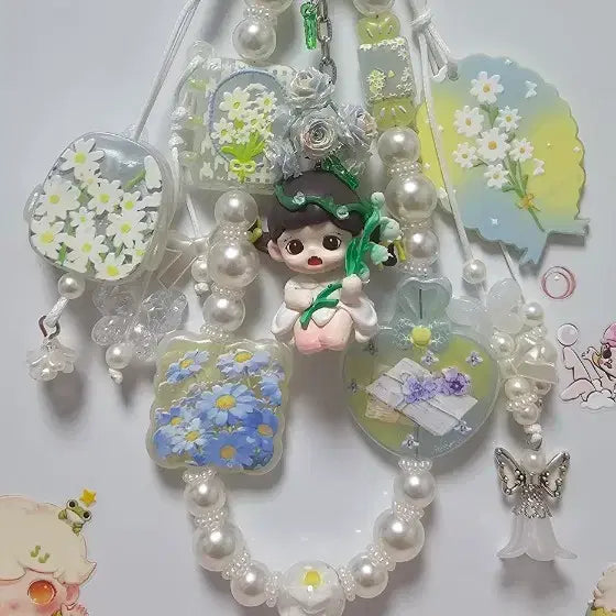 [BUNJANG] Zora Daisy Flower Keyring / 조라피규어 데이지꽃 키링 n취아리네