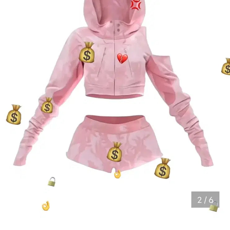 [SOLD OUT] DRGbbywarriors (Camo Pink) 핑크 카모 후드+반바지