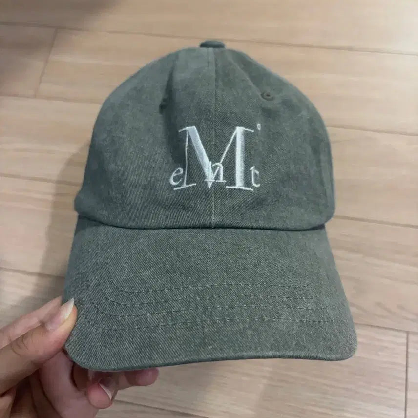 [BUNJANG] Musent Signature Ball Cap Dying Khaki / 무센트 시그니처 볼캡 다잉카키