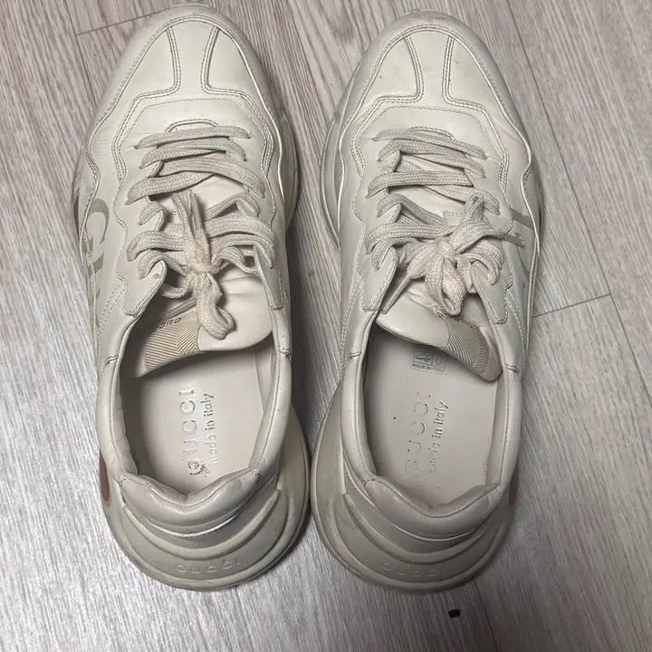 [BUNJANG] Gucci Rhyton Logo Sneakers / [7]구찌 라이톤 띠로고