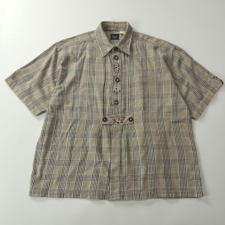 [SOLD OUT] CK359 2XL 우드페커 90s 독일 트라흐텐 알펜 반팔 셔츠 남방