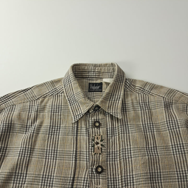 [SOLD OUT] CK359 2XL 우드페커 90s 독일 트라흐텐 알펜 반팔 셔츠 남방