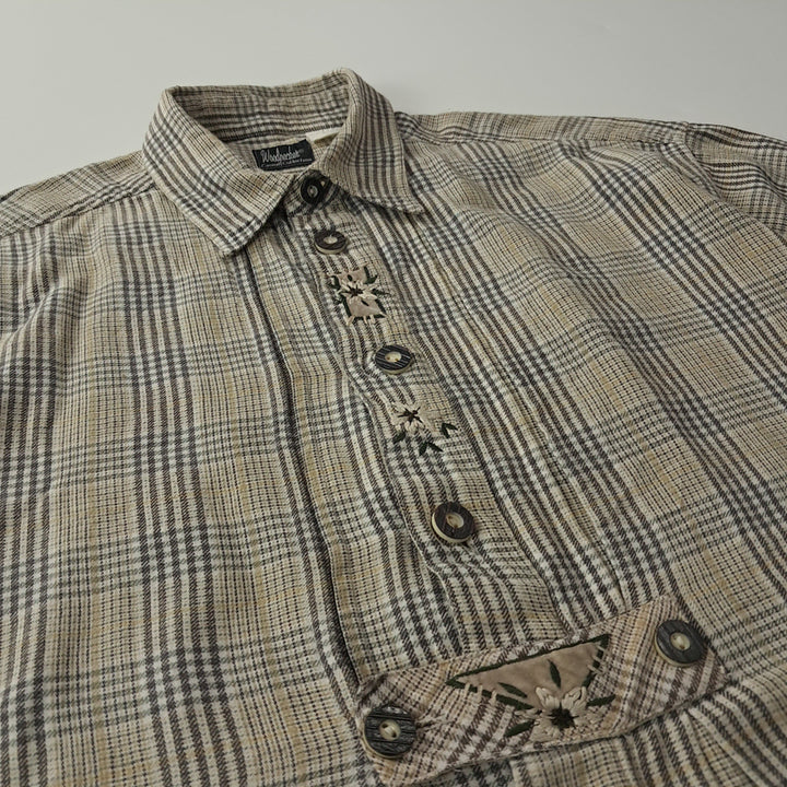 [SOLD OUT] CK359 2XL 우드페커 90s 독일 트라흐텐 알펜 반팔 셔츠 남방
