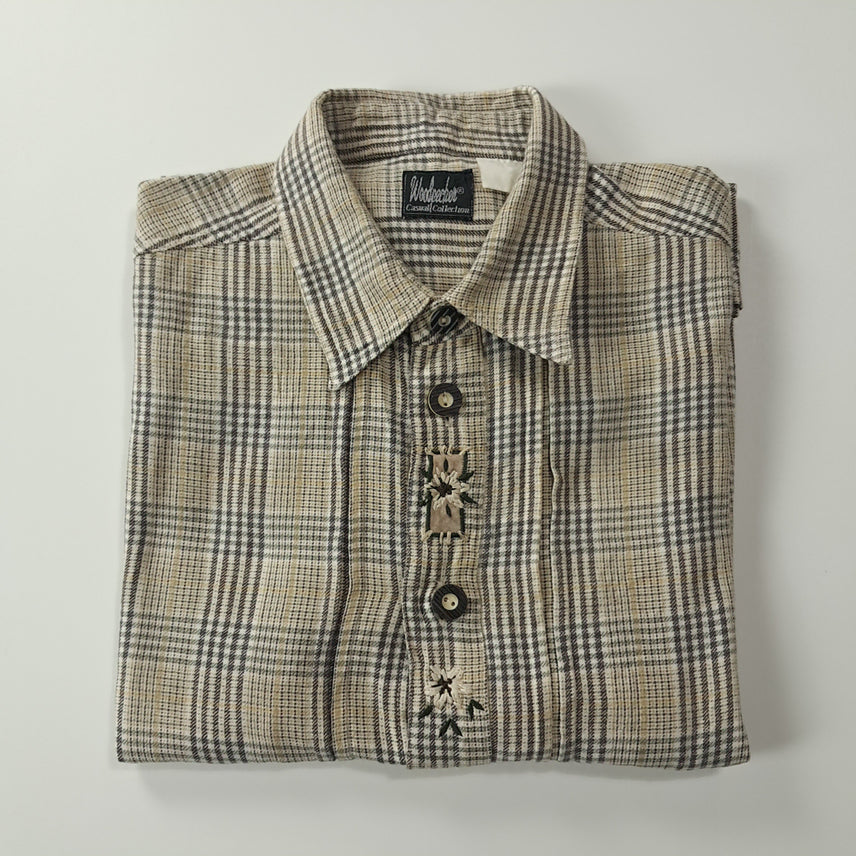 [SOLD OUT] CK359 2XL 우드페커 90s 독일 트라흐텐 알펜 반팔 셔츠 남방