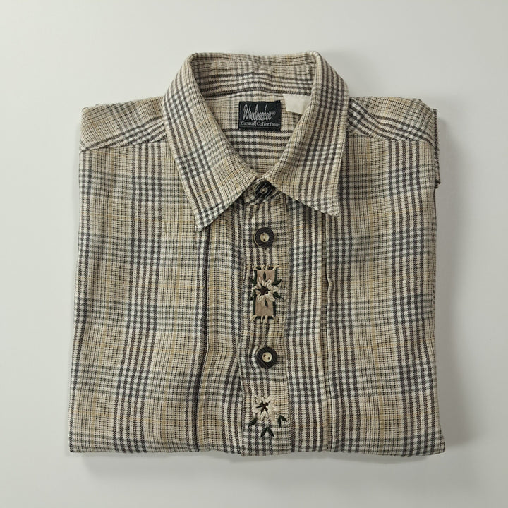 [SOLD OUT] CK359 2XL 우드페커 90s 독일 트라흐텐 알펜 반팔 셔츠 남방