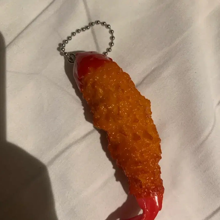 [BUNJANG] Shrimp Tempura Keychain / 새우튀김 모양 음식 키링