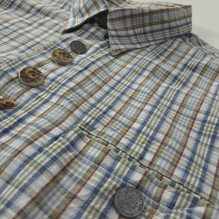 [BUNJANG] CK360 Trachten Checkered Shirt / CK360 2XL 오에스 90s 독일 트라흐텐 알펜 반팔 셔츠 남방