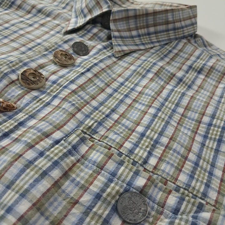 [BUNJANG] CK360 Trachten Checkered Shirt / CK360 2XL 오에스 90s 독일 트라흐텐 알펜 반팔 셔츠 남방