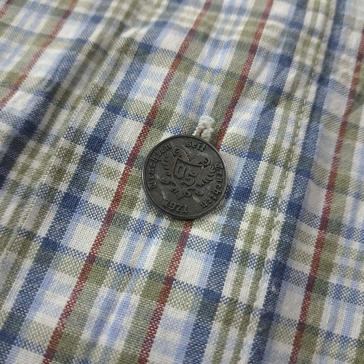[BUNJANG] CK360 Trachten Checkered Shirt / CK360 2XL 오에스 90s 독일 트라흐텐 알펜 반팔 셔츠 남방