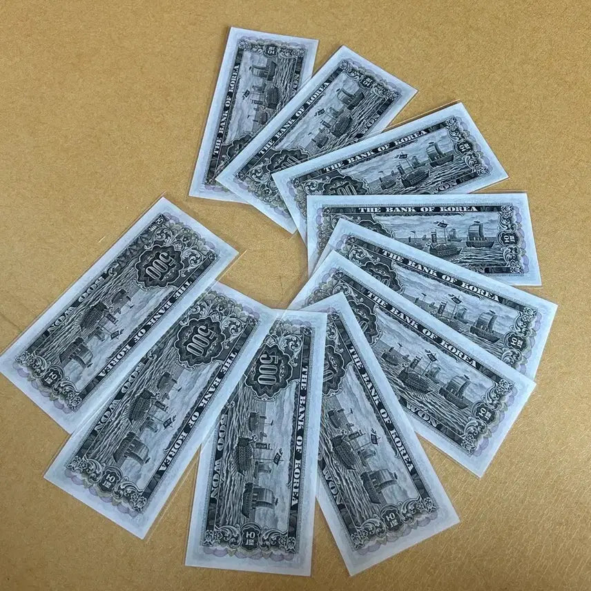 [BUNJANG] Namdaemun 500 Won Banknote Bundle Set / 특가(일괄) 미사용 남대문 오백원