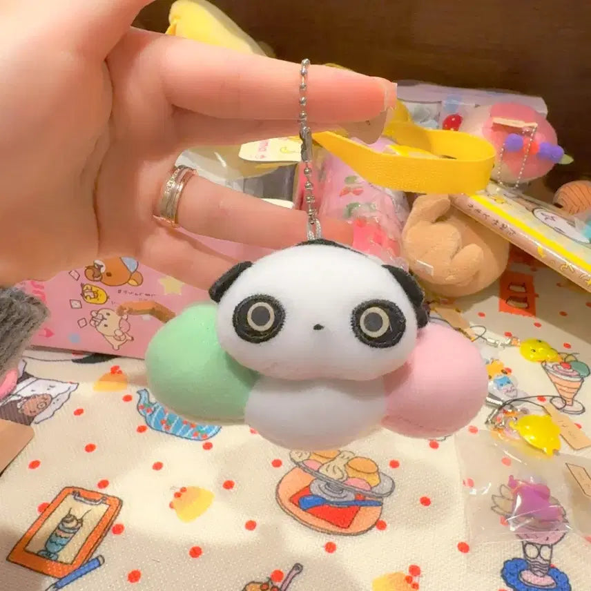 [BUNJANG] San-X Tarepanda Dango Doll Keychain / 고전 산엑스 타래팬더 타레판다 당고 인형 키링
