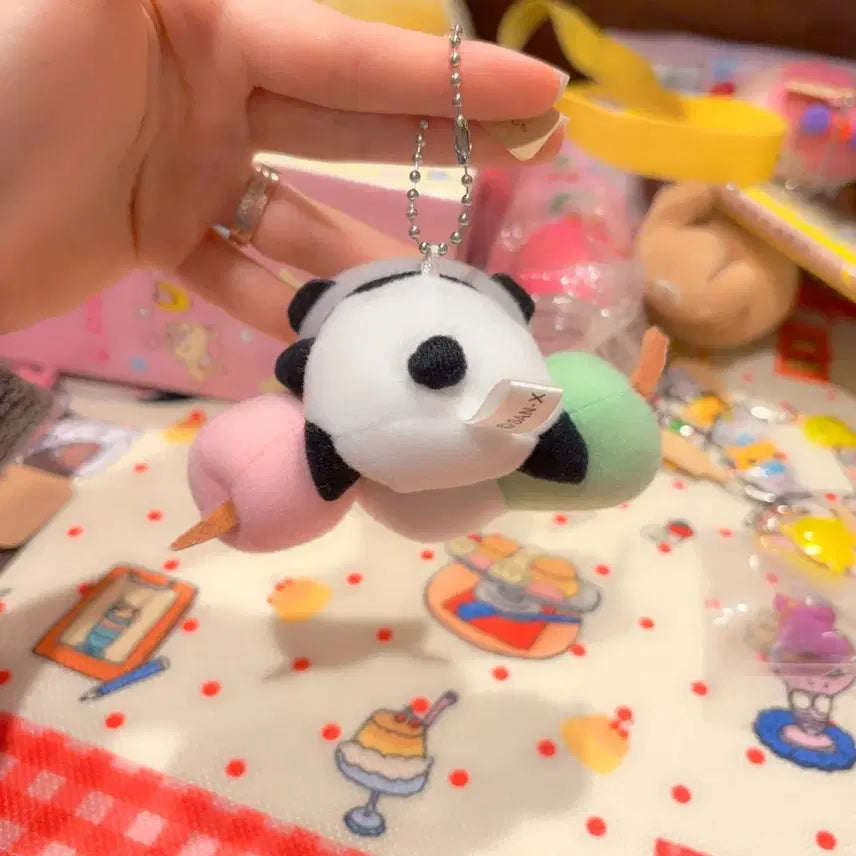 [BUNJANG] San-X Tarepanda Dango Doll Keychain / 고전 산엑스 타래팬더 타레판다 당고 인형 키링