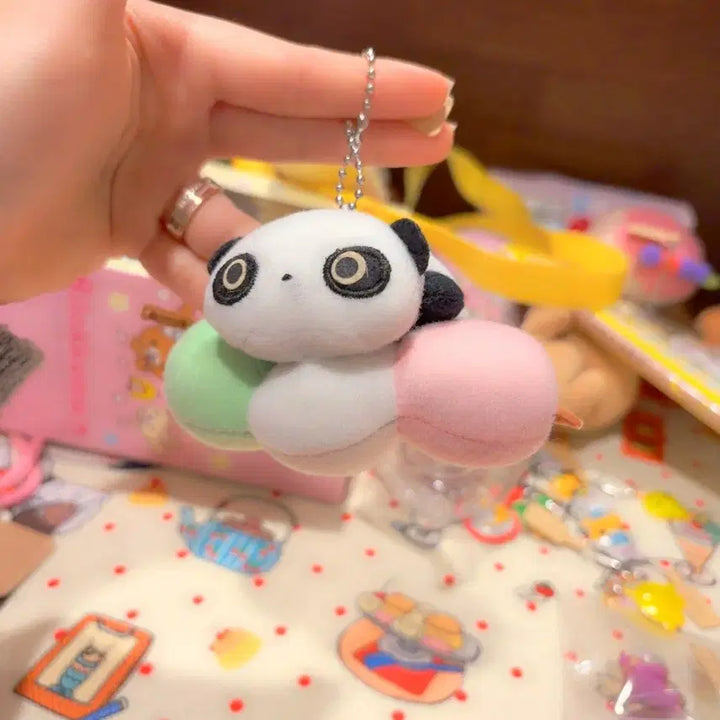 [BUNJANG] San-X Tarepanda Dango Doll Keychain / 고전 산엑스 타래팬더 타레판다 당고 인형 키링
