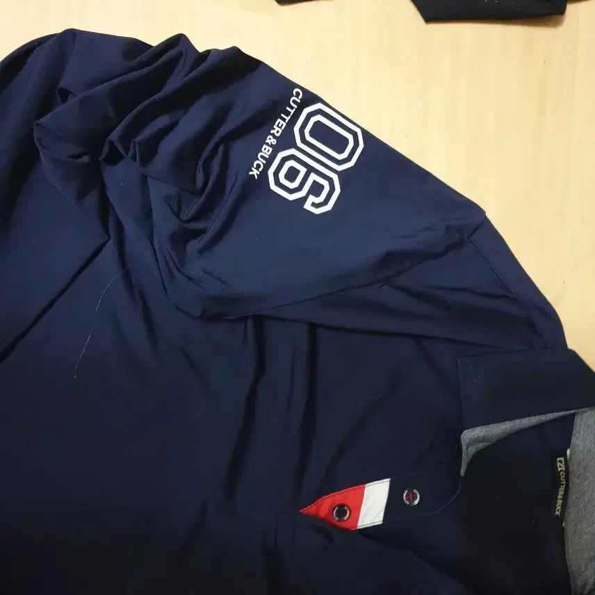 [BUNJANG] CUTTER&amp;BUCK Functional Long Sleeve Golf Shirt / 네이비 기능성 골프 긴팔티 100 키175
