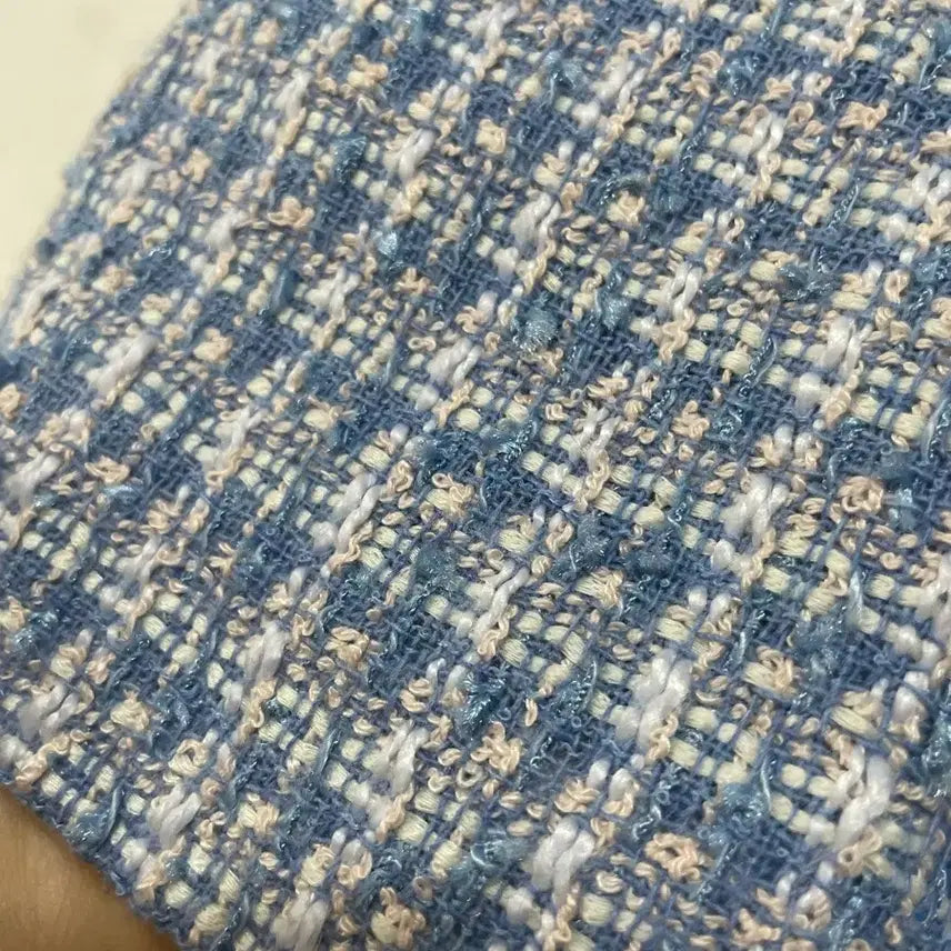 [BUNJANG] N6225 Tweed Cropped Jacket / 초특가)N6225 카라 트위드 자켓.크롭.정장오피스하객