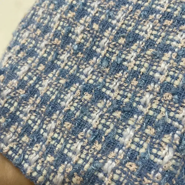 [BUNJANG] N6225 Tweed Cropped Jacket / 초특가)N6225 카라 트위드 자켓.크롭.정장오피스하객