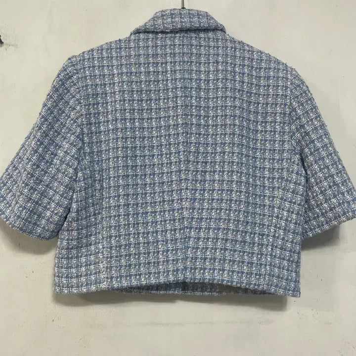 [BUNJANG] N6225 Tweed Cropped Jacket / 초특가)N6225 카라 트위드 자켓.크롭.정장오피스하객