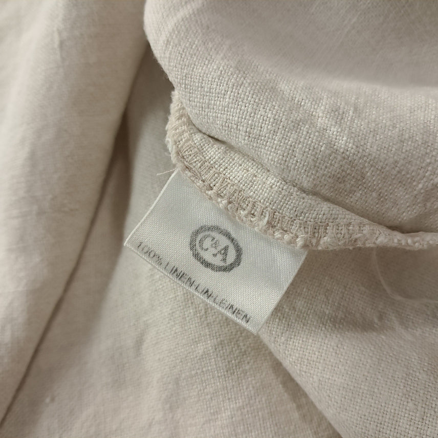[BUNJANG] CK362 XL Signe 90s Linen Alpine Short Sleeve Shirt / CK362 XL 시그네 90s 린넨 독일 트라흐텐 알펜 반팔 셔츠 남방