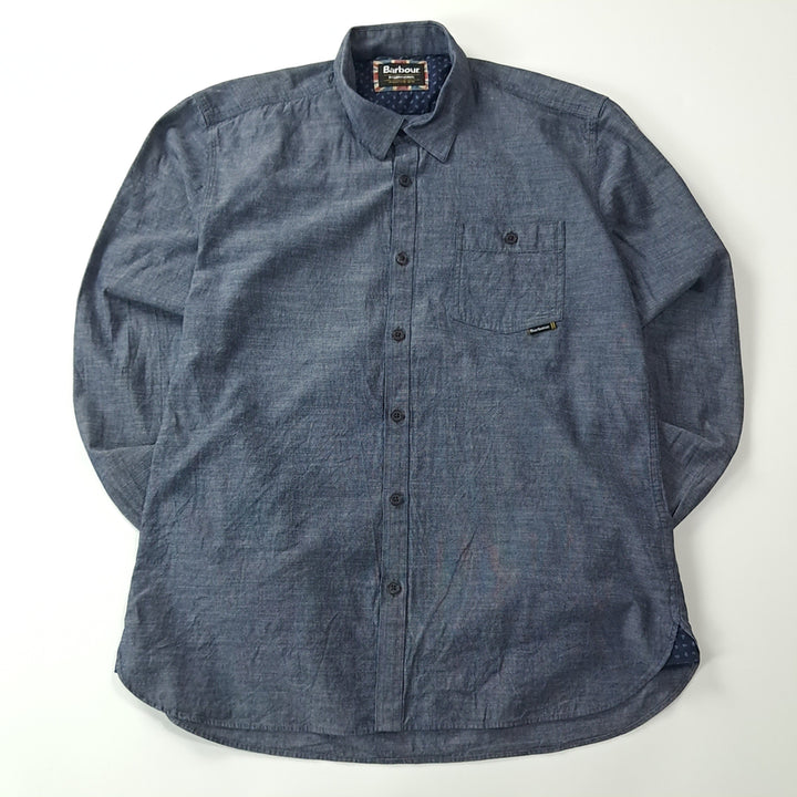 [SOLD OUT] CK363 M 바버 페이즐리안감 샴브레이 셔츠 남방