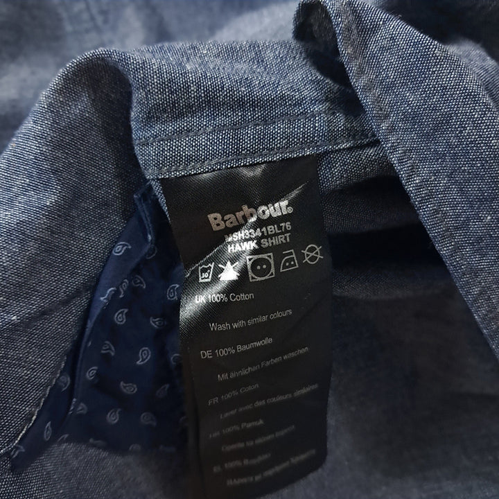 [SOLD OUT] CK363 M 바버 페이즐리안감 샴브레이 셔츠 남방