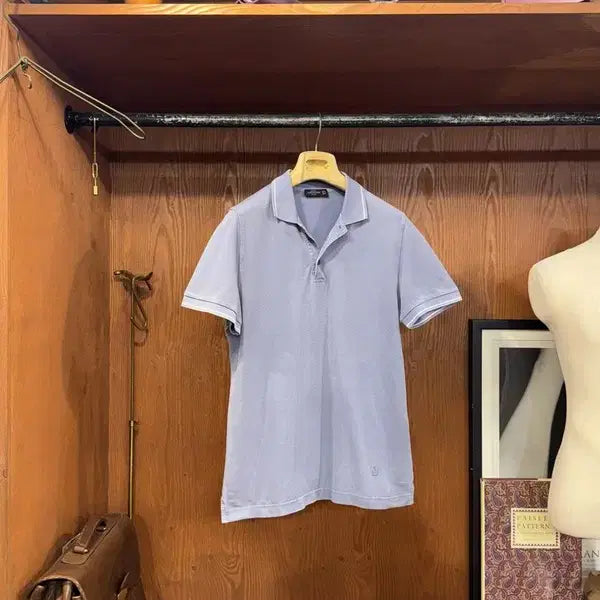 [BUNJANG] Corneliani Pique T-Shirt (Size 100) / 꼬르넬리아니 피퀘티셔츠 100