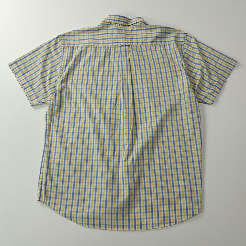[BUNJANG] CK365 2XL 바버 00s 옐로우 블루 멀티 체크 반팔 셔츠 남방 / CK365 2XL 바버 00s 옐로우 블루 멀티 체크 반팔 셔츠 남방