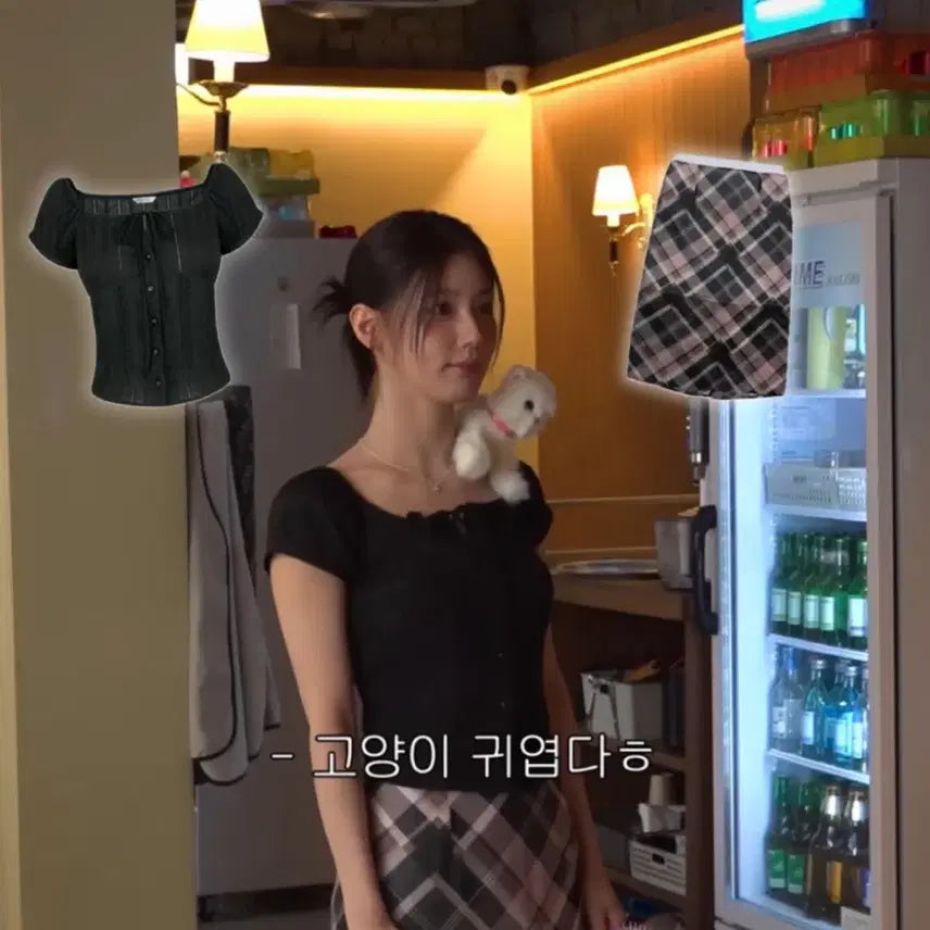 [BUNJANG] 아비에무아 오프-더-숄더 핀턱 코튼 블라우스 3 블랙 / 아비에무아 오프-더-숄더 핀턱 코튼 블라우스 3 블랙