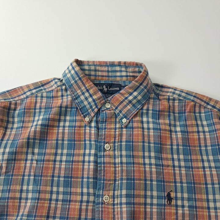 [SOLD OUT] CK370 L 폴로 90s 블레어 마드라스체크 셔츠 남방