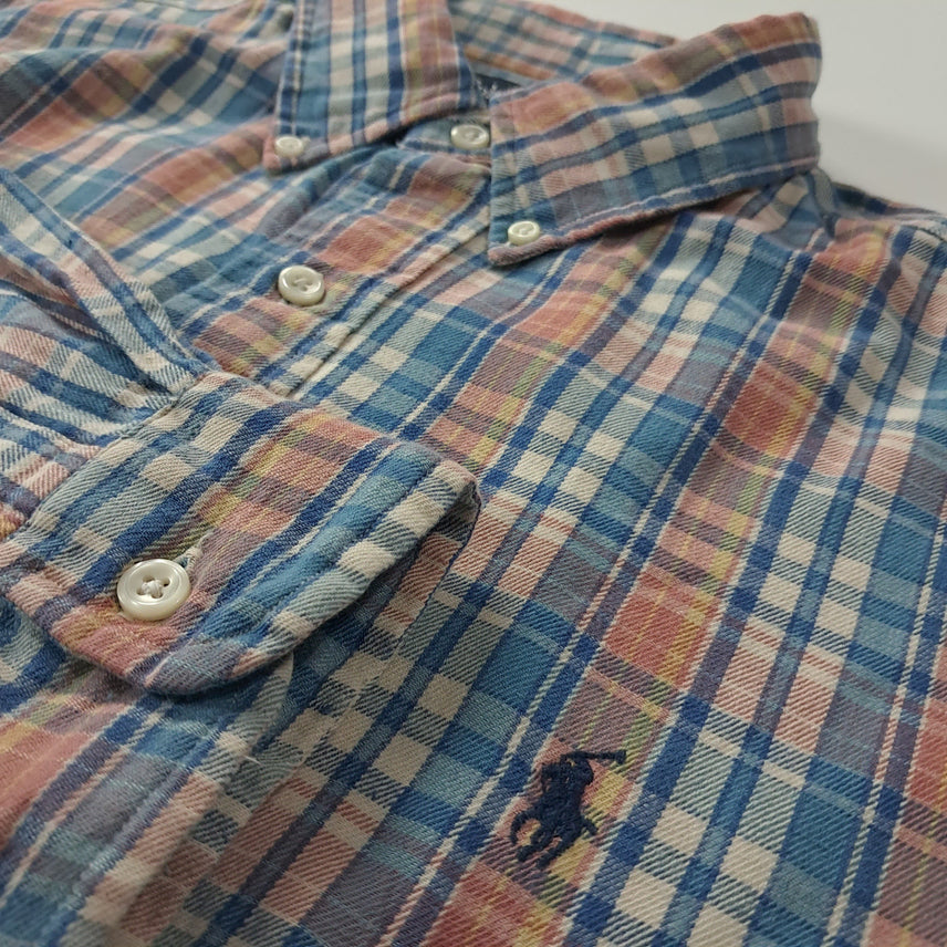 [SOLD OUT] CK370 L 폴로 90s 블레어 마드라스체크 셔츠 남방