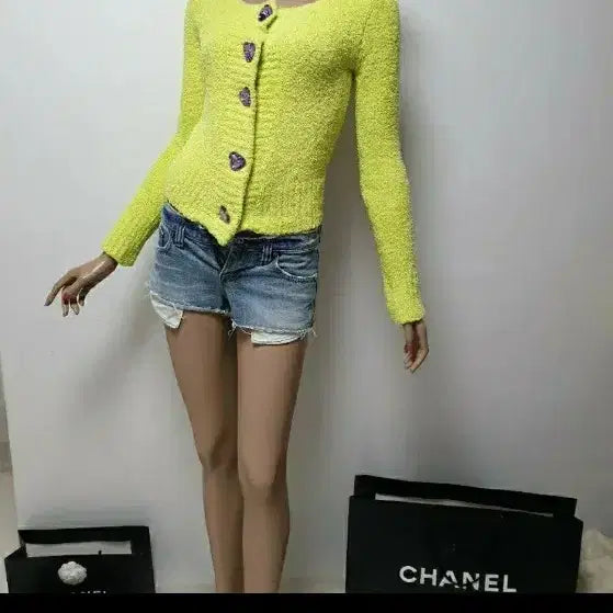 [BUNJANG] Cardigan, Dress, Sleeveless Top and Bag Set / 가디건 원피스 나시 가방