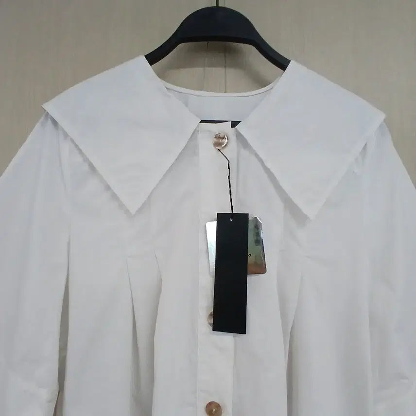 [BUNJANG] Karl Lagerfeld Sailor Collar White Blouse / 칼라거펠트 세일러 카라 반팔 블라우스 화이트