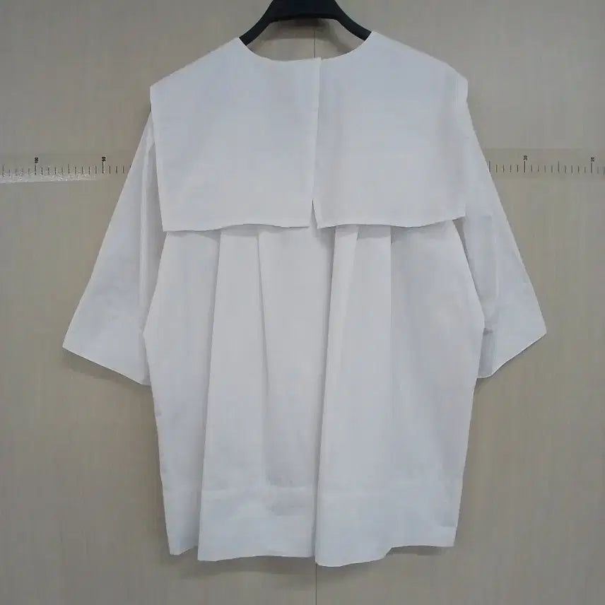 [BUNJANG] Karl Lagerfeld Sailor Collar White Blouse / 칼라거펠트 세일러 카라 반팔 블라우스 화이트
