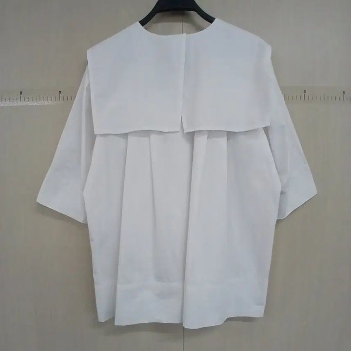 [BUNJANG] Karl Lagerfeld Sailor Collar White Blouse / 칼라거펠트 세일러 카라 반팔 블라우스 화이트