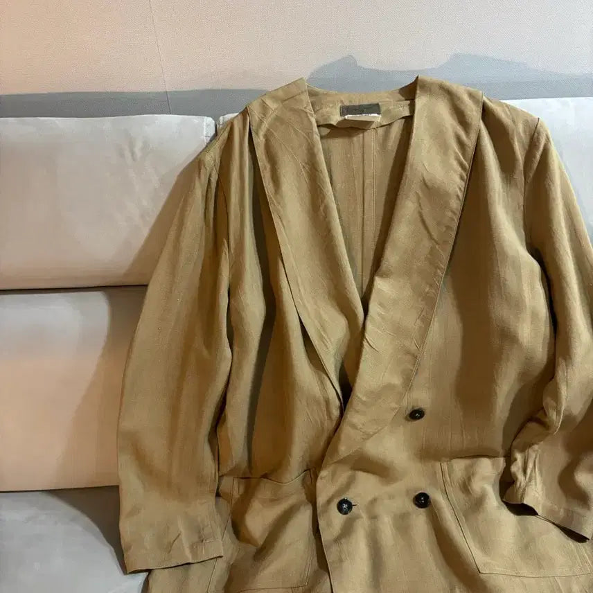[BUNJANG] Yohji Yamamoto 요지야마모토 더블 브레스트 린넨자켓 / Yohji Yamamoto 요지야마모토 더블 브레스트 린넨자켓