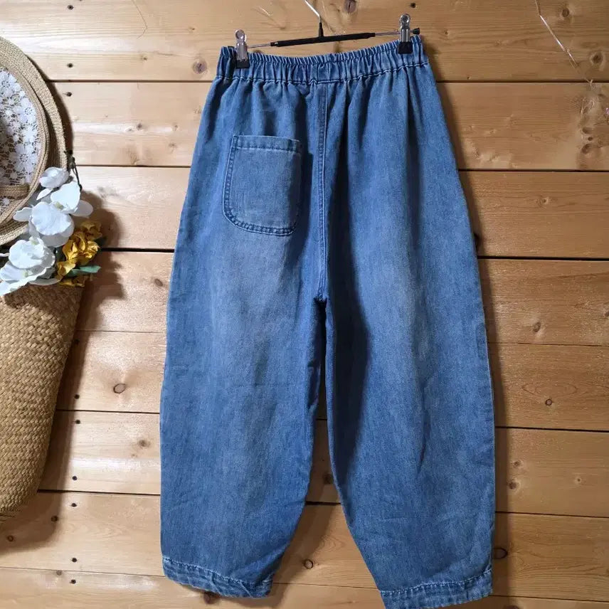 [SOLD OUT] 밑단 한쪽 주머니배색청바지