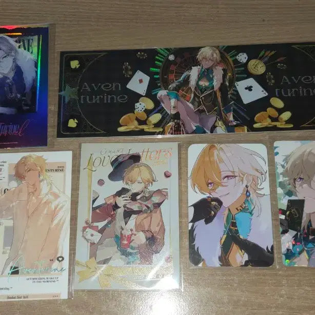 [BUNJANG] Honkai: Star Rail Aventurine Merchandise Paper Bundle Set / 스타레일 어벤츄린 비공굿 지류 일괄